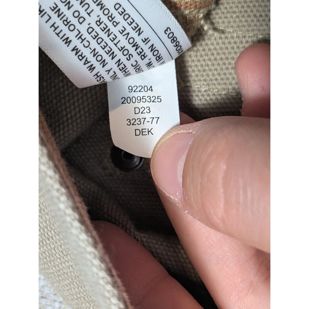 Duluth Trading Men's Khaki 44x30 Relaxed Fit Cargo Work Pants Canvas Workwear